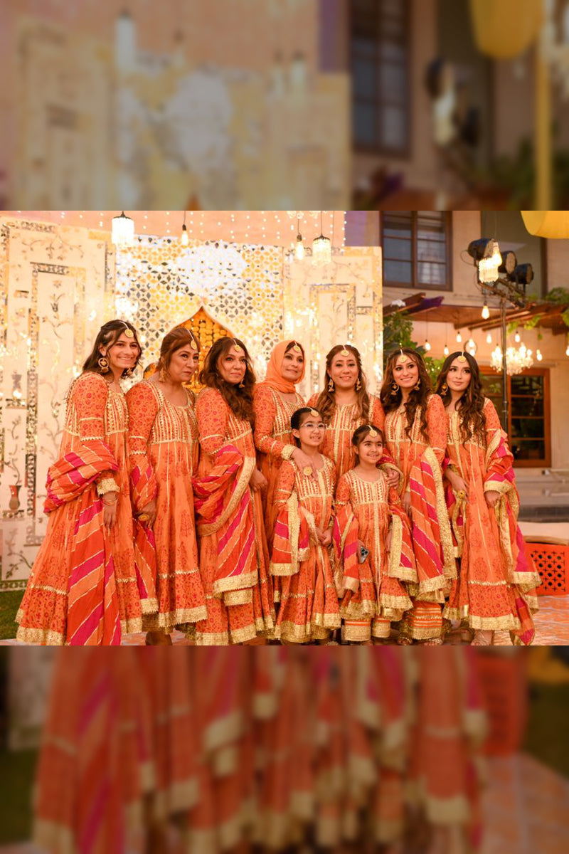 Cochanwala's Bride Tribe in our customised mehndi outfits