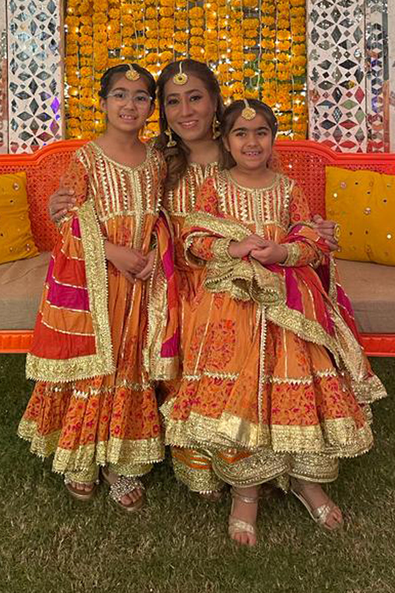 Cochanwala's Bride Tribe in our customised mehndi outfits