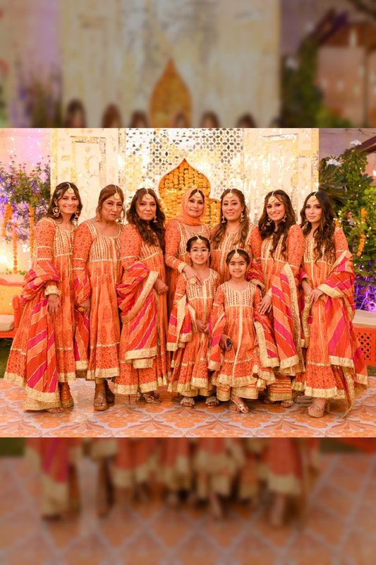 Cochanwala's Bride Tribe in our customised mehndi outfits