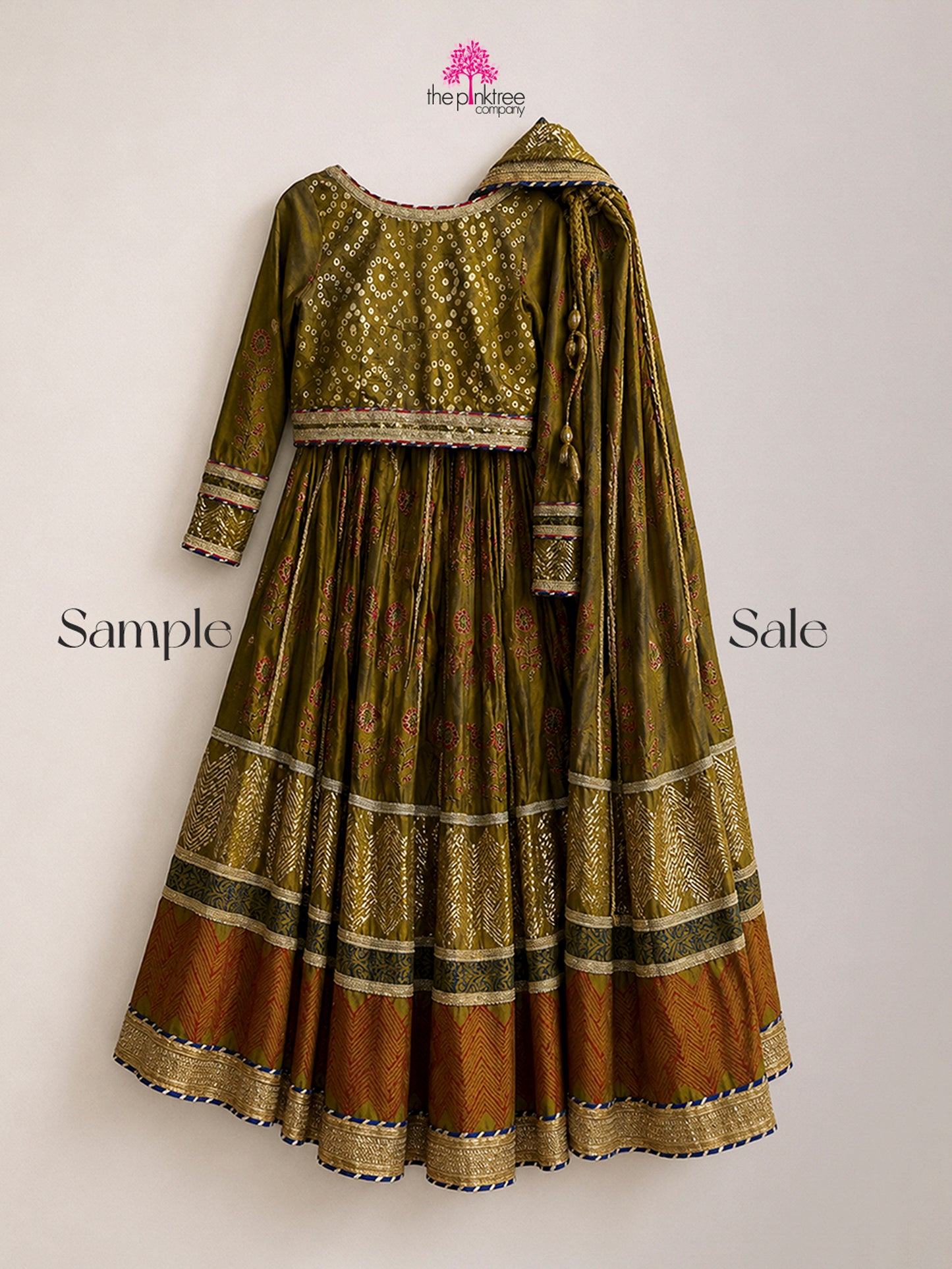 CUSTOMISED GHAGRA CHOLI (SAMPLE SALE)
