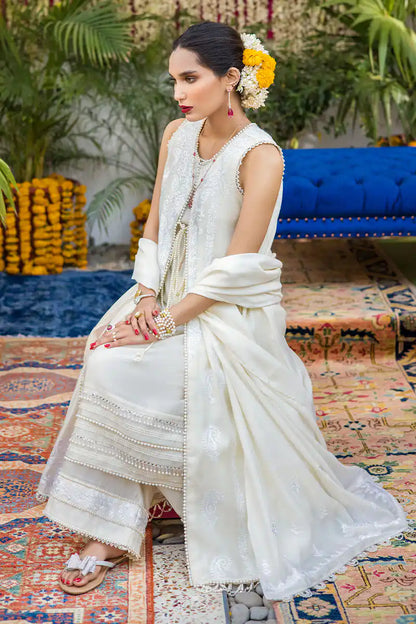 Pamposh - Ivory White Jacket by The Pink Tree Company, view 5