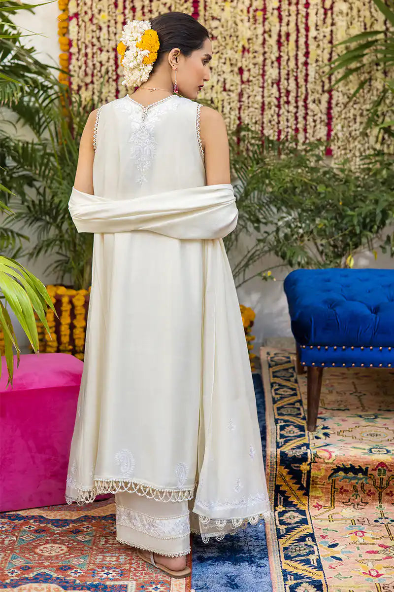 Pamposh - Ivory White Jacket by The Pink Tree Company, view 6