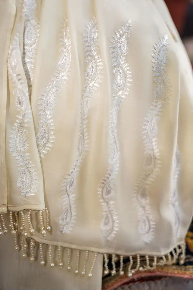 Brimposh - Ivory White Peshwaz by The Pink Tree Company, view 6
