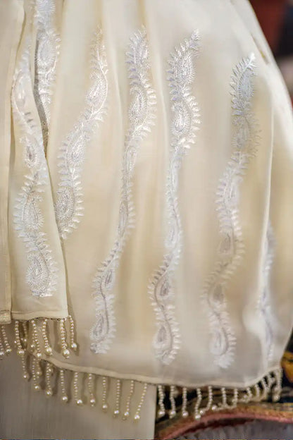 Brimposh - Ivory White Peshwaz by The Pink Tree Company, view 6