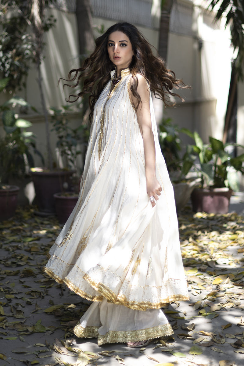 Ethereal Ivory - Gold 3 Piece Suit by The Pink Tree Company, view 3
