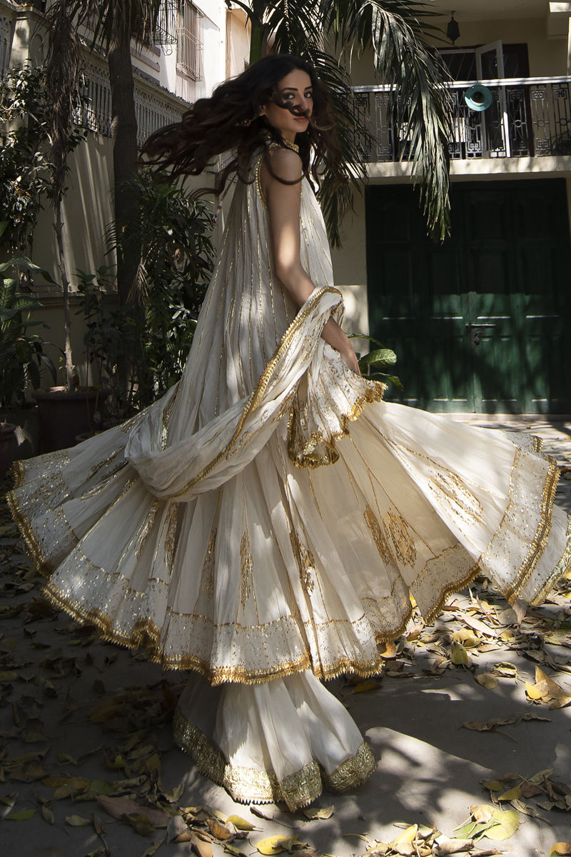 Ethereal Ivory - Gold 3 Piece Suit by The Pink Tree Company, view 4