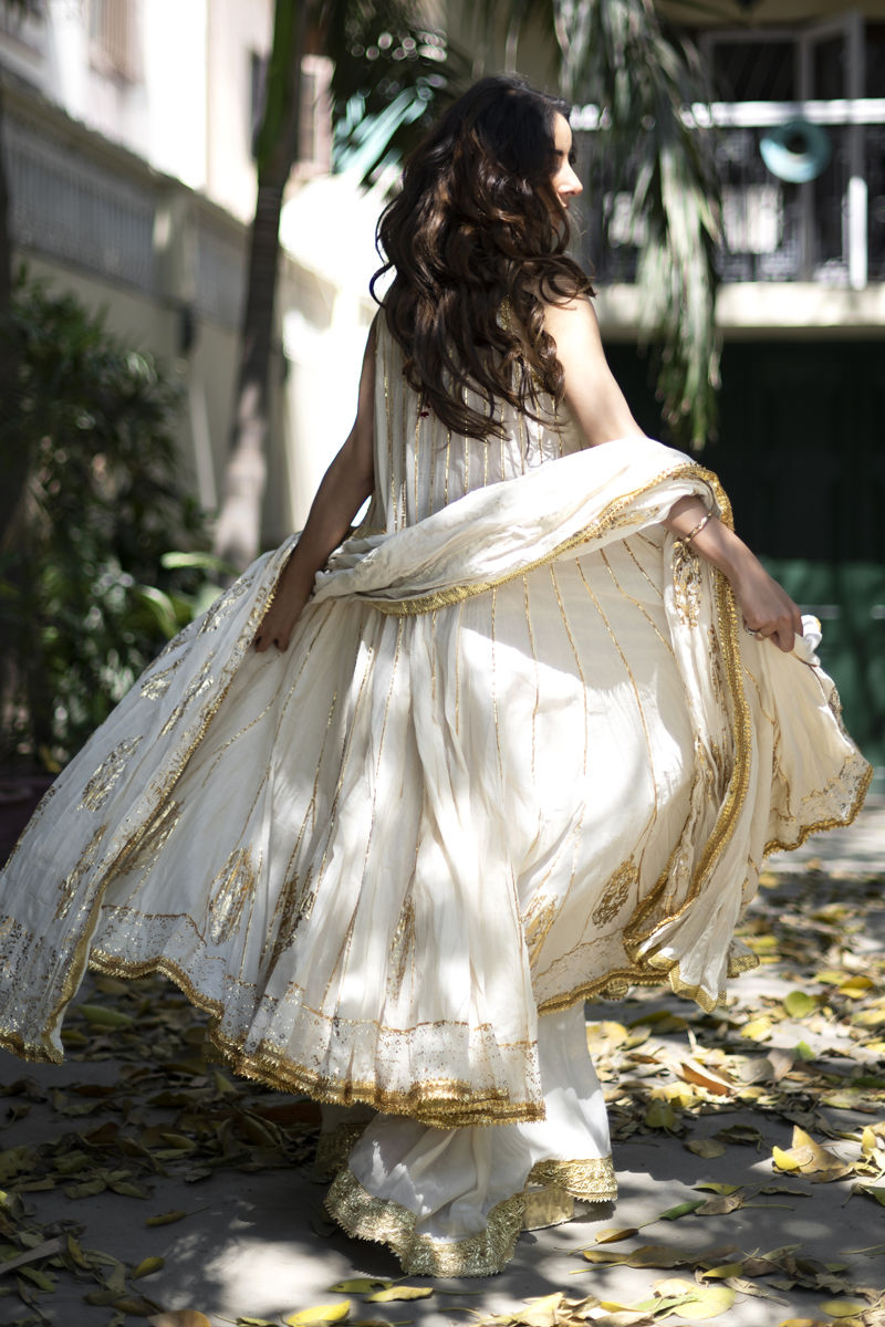 Ethereal Ivory - Gold 3 Piece Suit by The Pink Tree Company, view 5