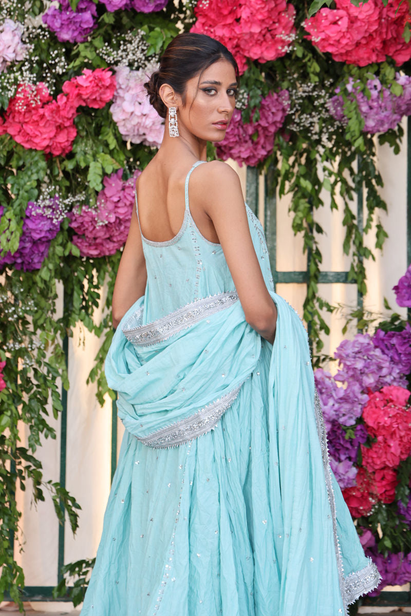 Azure Allure - Ice Blue 3 Piece Suit by The Pink Tree Company, view 5