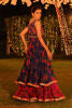 Bomb Shell - Blue & Red Lehenga Choli by The Pink Tree Company, view 3