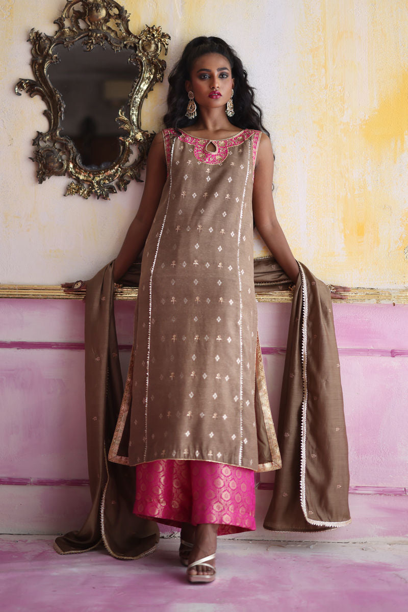 Bohemian - Beige 3 Piece Suit by The Pink Tree Company