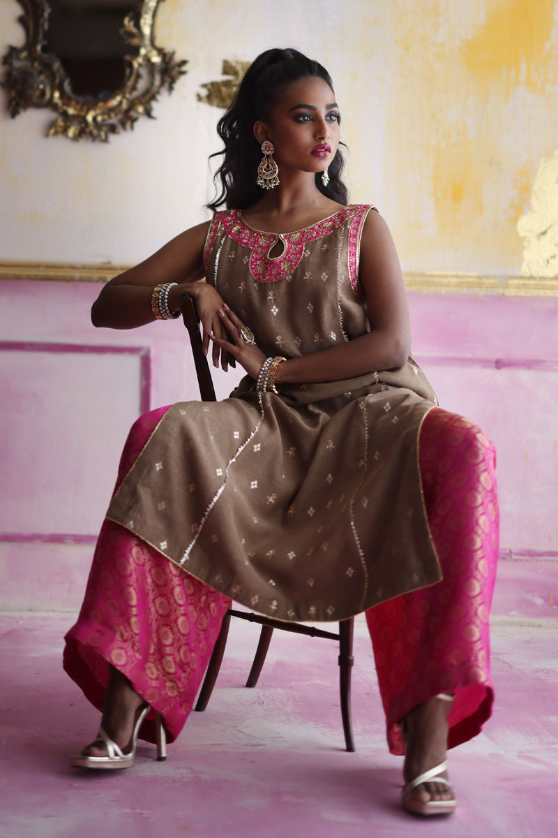 Bohemian - Beige 3 Piece Suit by The Pink Tree Company, view 4