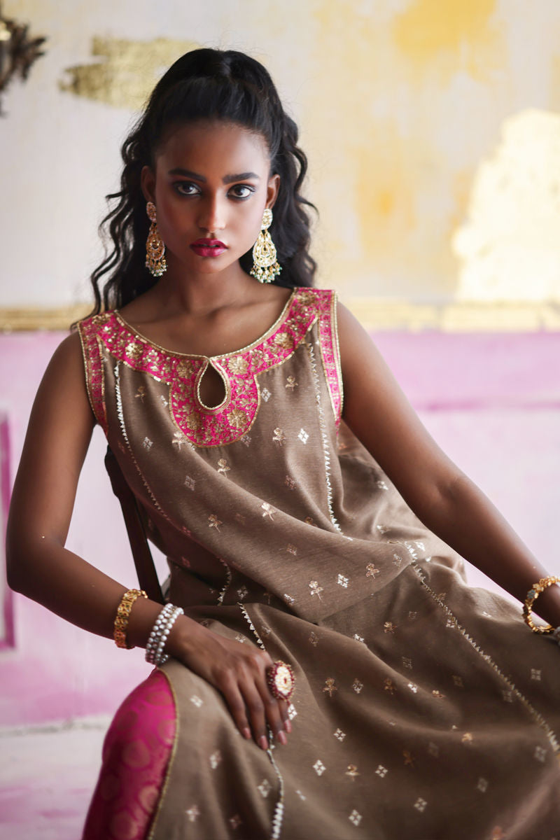 Bohemian - Beige 3 Piece Suit by The Pink Tree Company, view 5