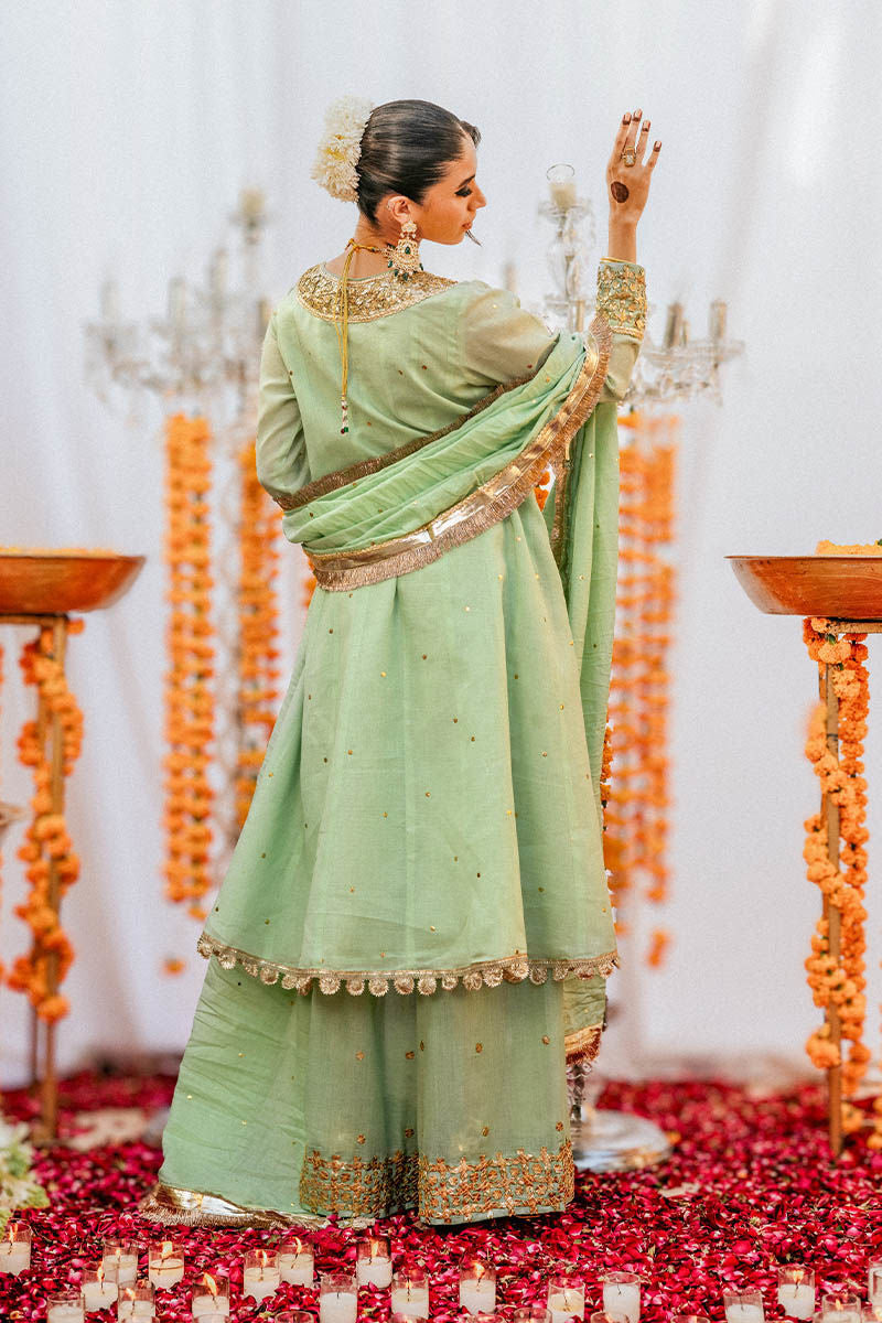 Aarsi - Pista Green Kurta by The Pink Tree Company, view 3