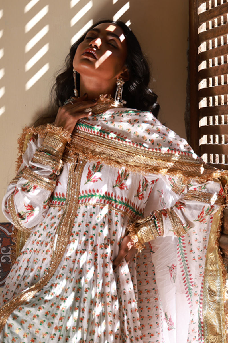 Primrose - White Peshwaz by The Pink Tree Company, view 5