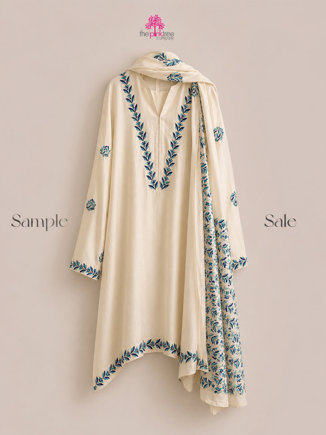 IVORY BAAGH IN BLUE (SAMPLE SALE)