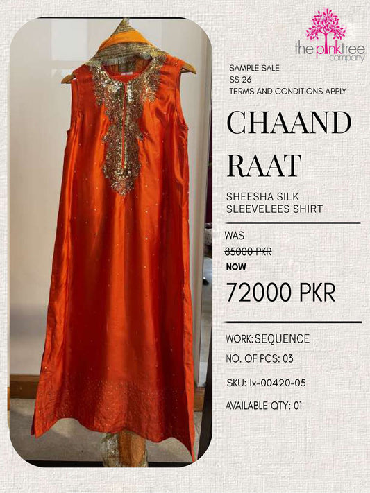 CHAAND RAAT IN ORANGE (SAMPLE SALE)