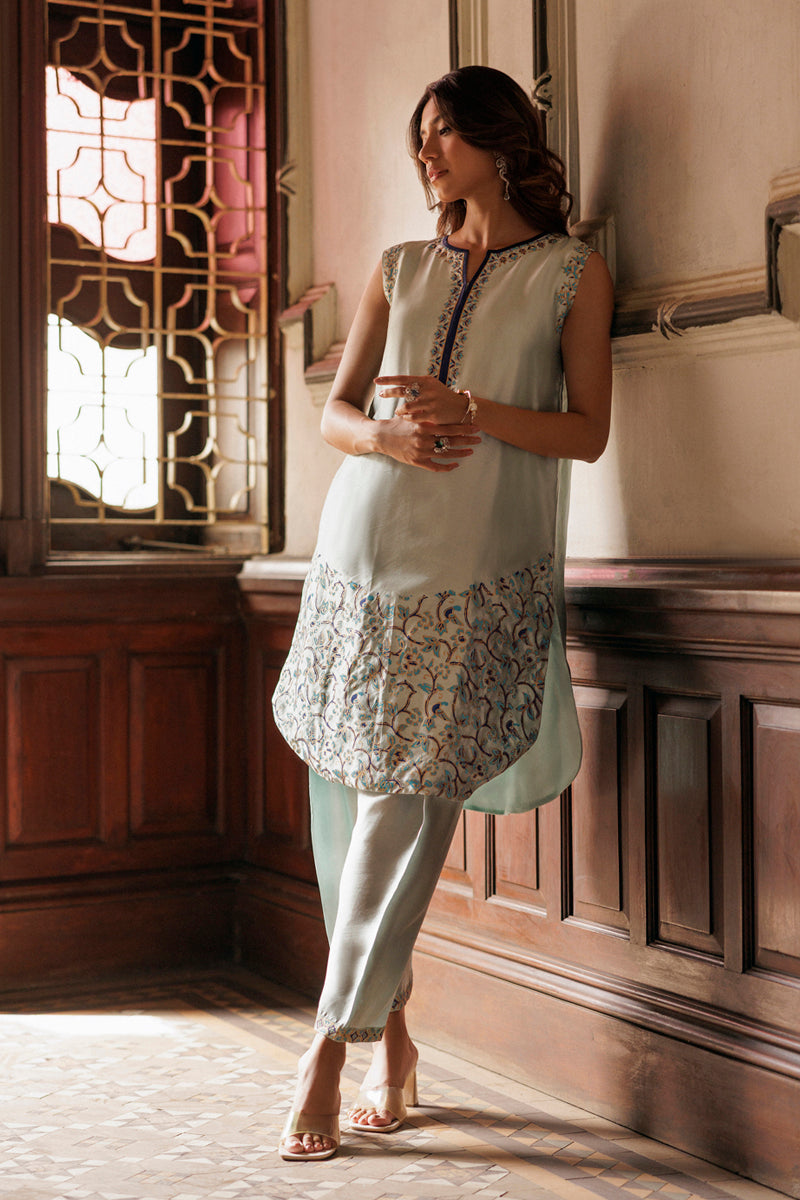 Firoza - Ice Blue Co-ord Set by The Pink Tree Company, view 2
