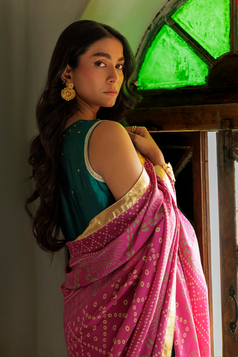 Saawan Rang - Teal 3 Piece Suit by The Pink Tree Company, view 5