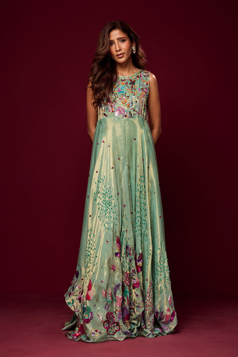 Helen - Mint Green Traditional Outfit by The Pink Tree Company
