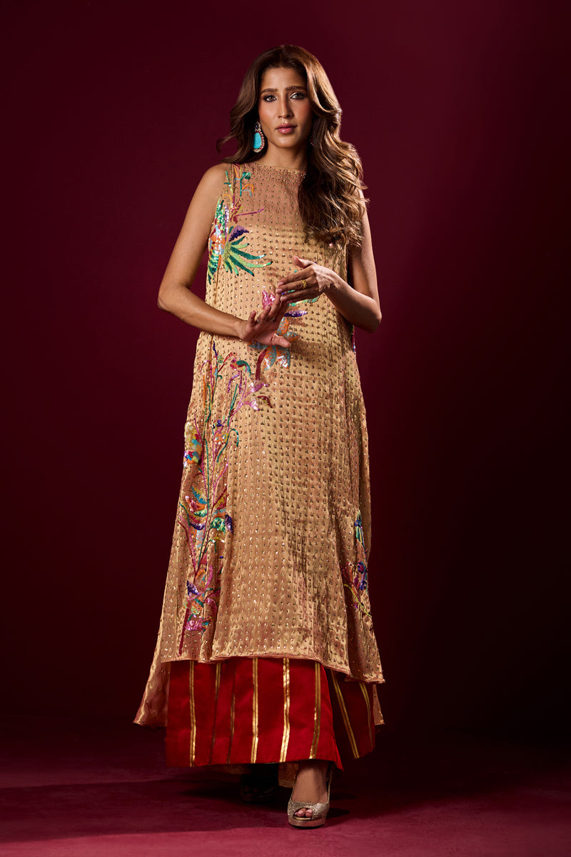 Arona - Peach Traditional Outfit by The Pink Tree Company