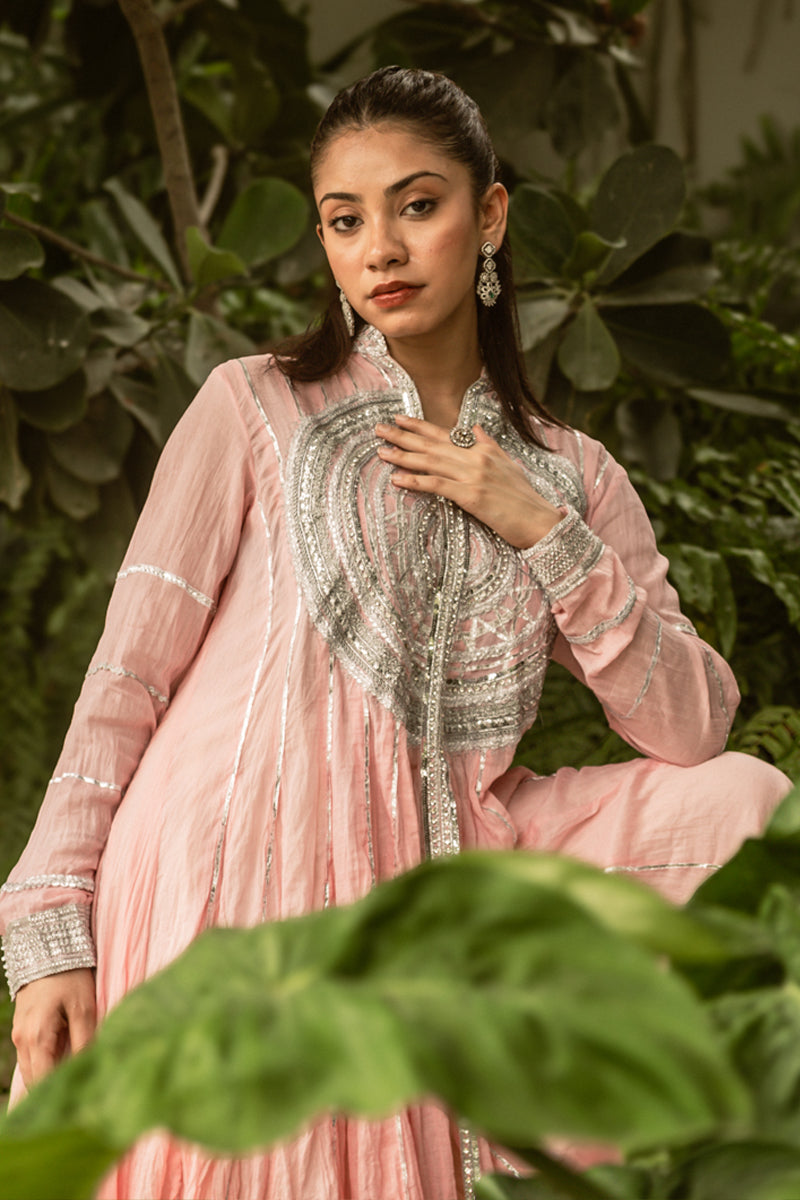 Layali - Pink Peshwaz by The Pink Tree Company, view 4