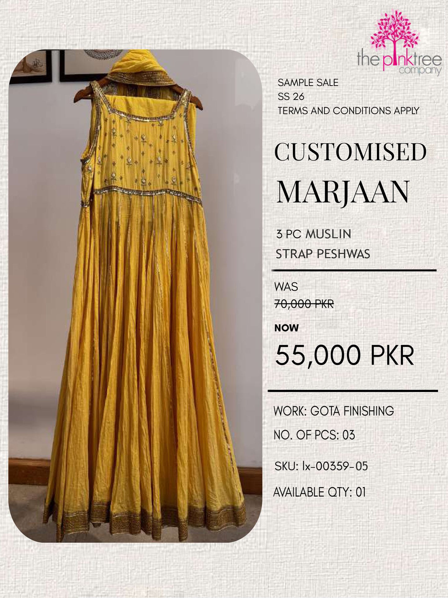 MARJAAN ( SAMPLE SALE)