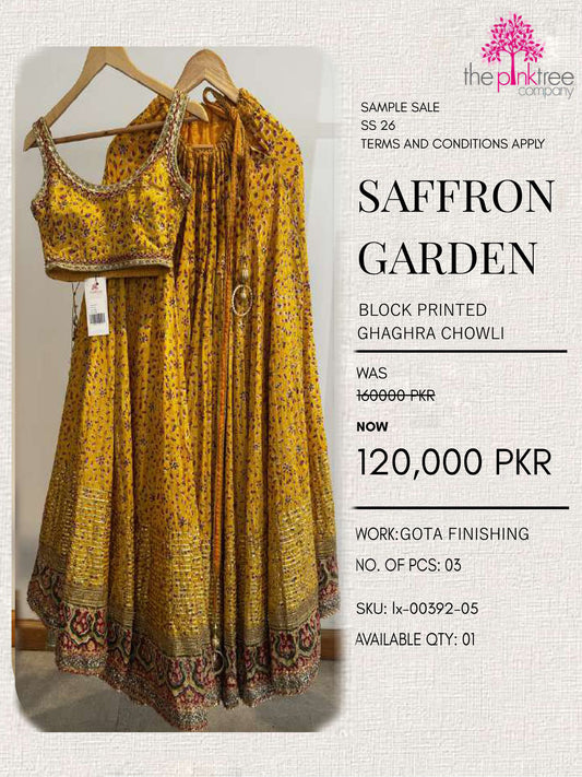 SAFFRON GARDEN (SAMPLE SALE)