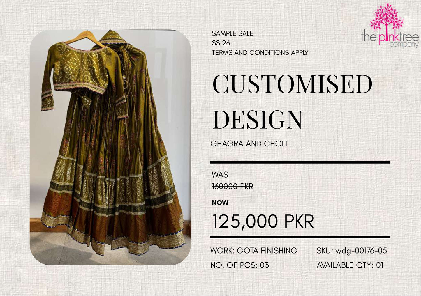 GHAGHRA CHOWLI (CUSTOMISED)
