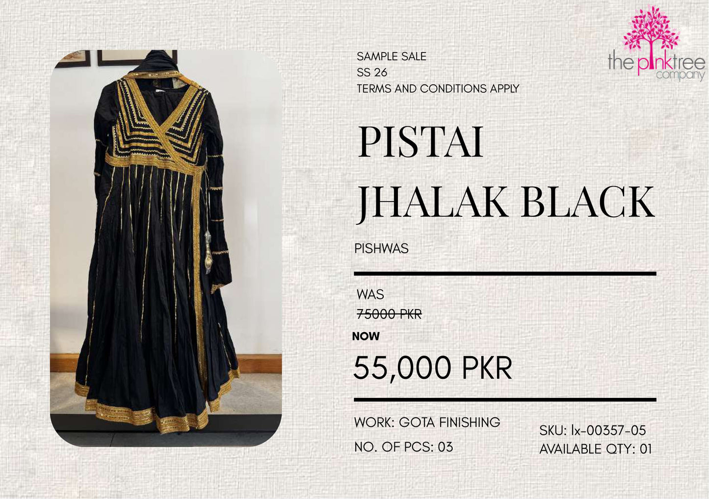 PISTAI JHALAK ( SAMPLE SALE)