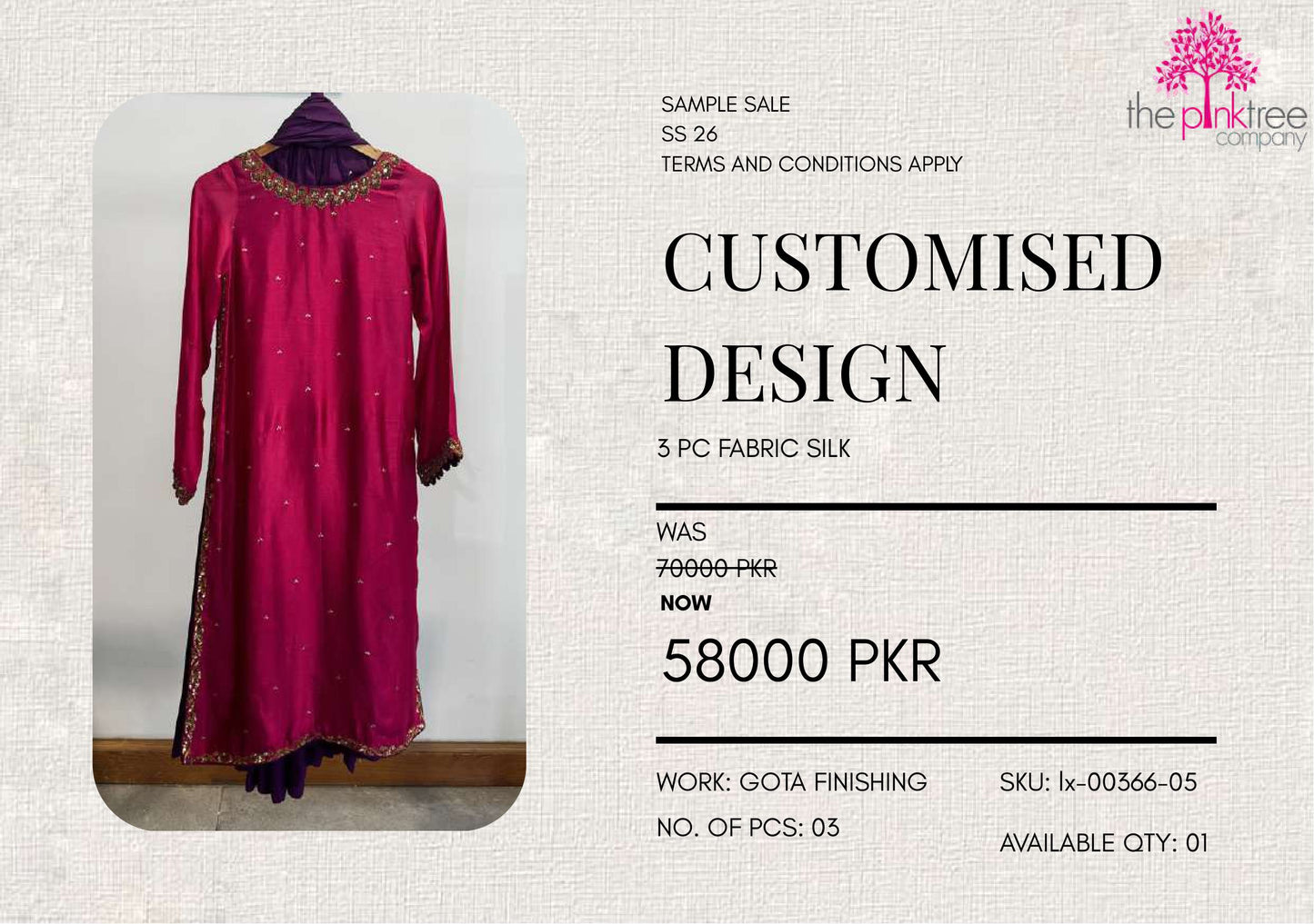 EMBROIDERED LONG SUIT