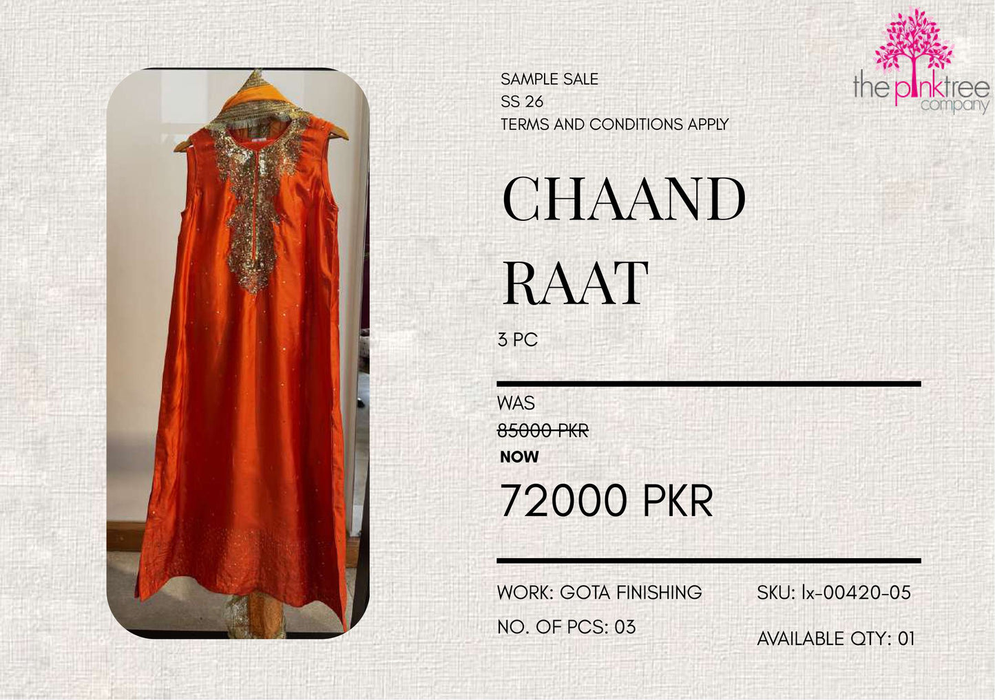 CHAAND RAAT (ORANGE)