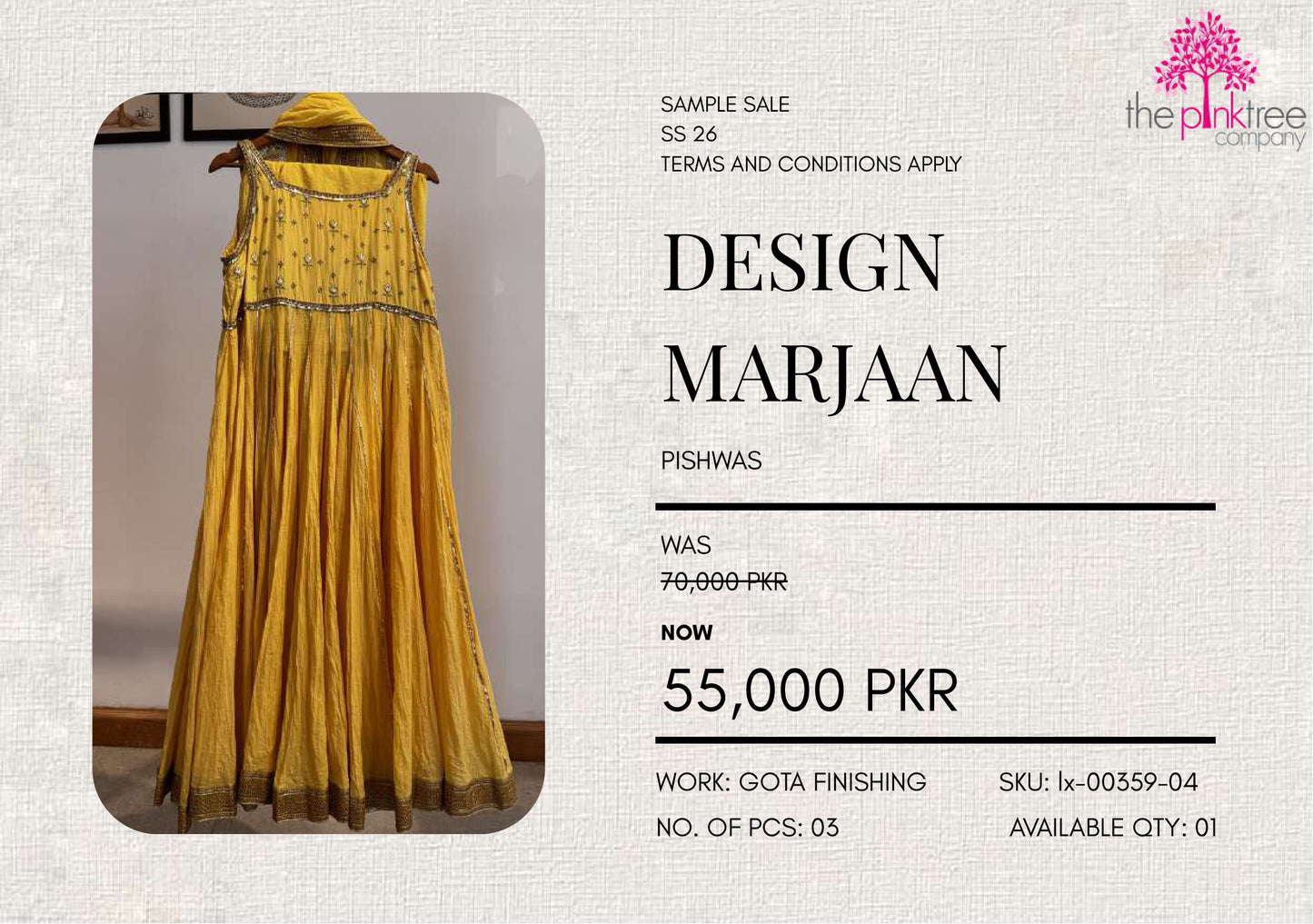 MARJAAN ( SAMPLE SALE)