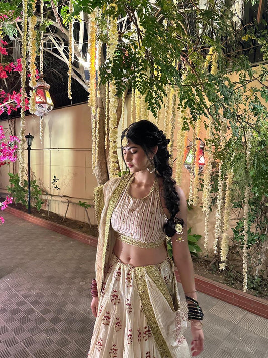 Alina Garib in our Dove Ghagra Choli