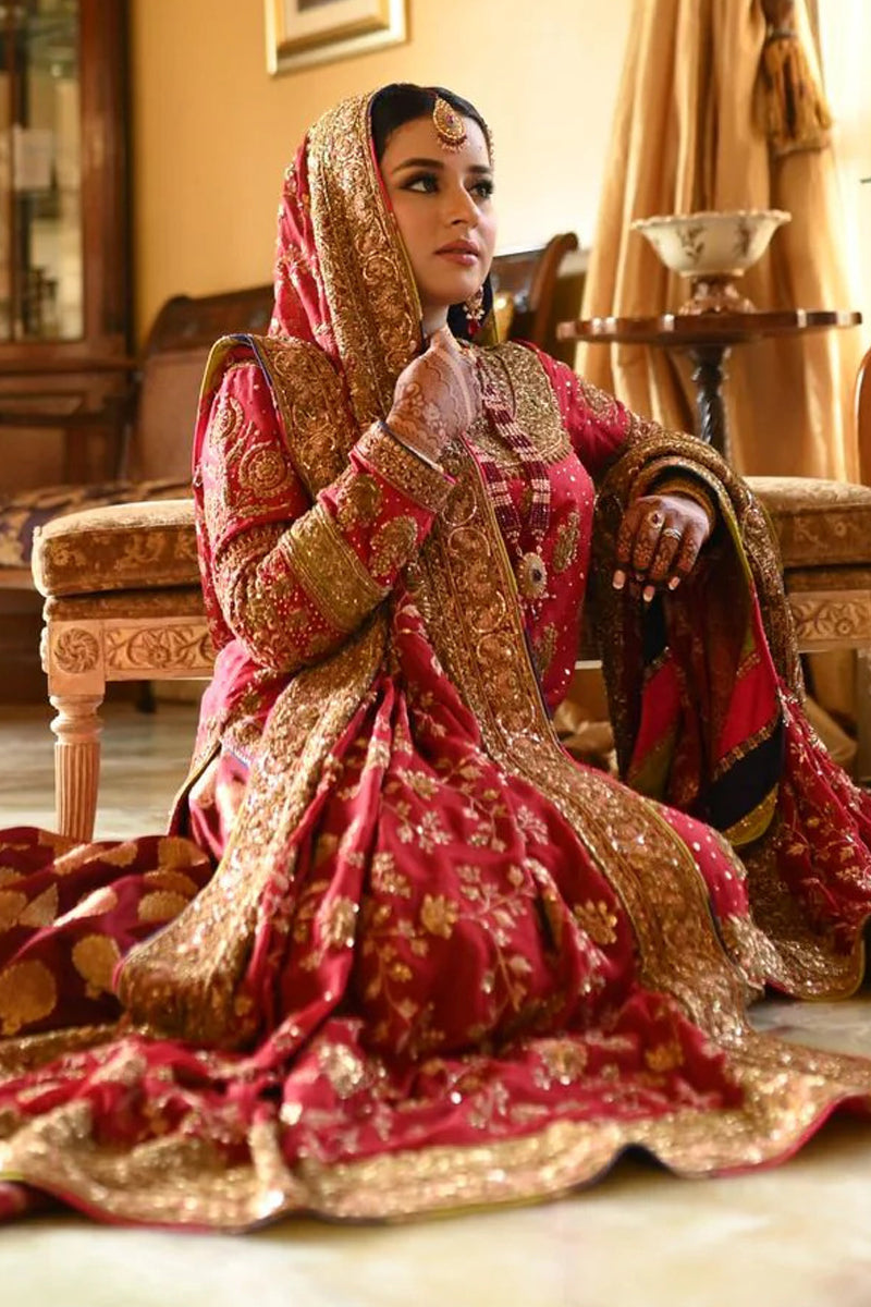 Red Dupatta by The Pink Tree Company, view 3