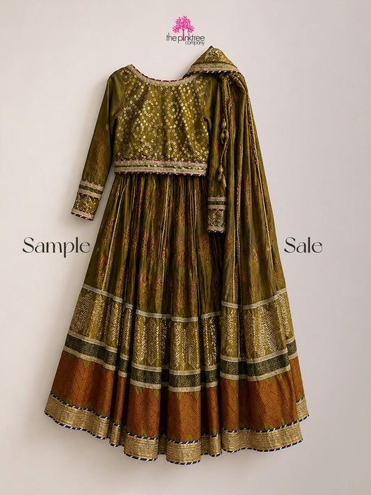 CUSTOMISED GHAGRA CHOLI (SAMPLE SALE)