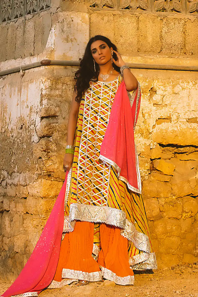 Barkha - Yellow Dress by The Pink Tree Company, view 3