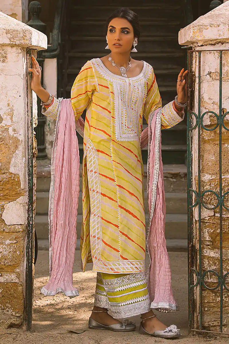 Amaltas - Yellow Kurta by The Pink Tree Company, view 2
