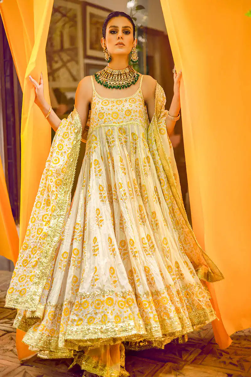 Bia - Yellow Peshwaz by The Pink Tree Company