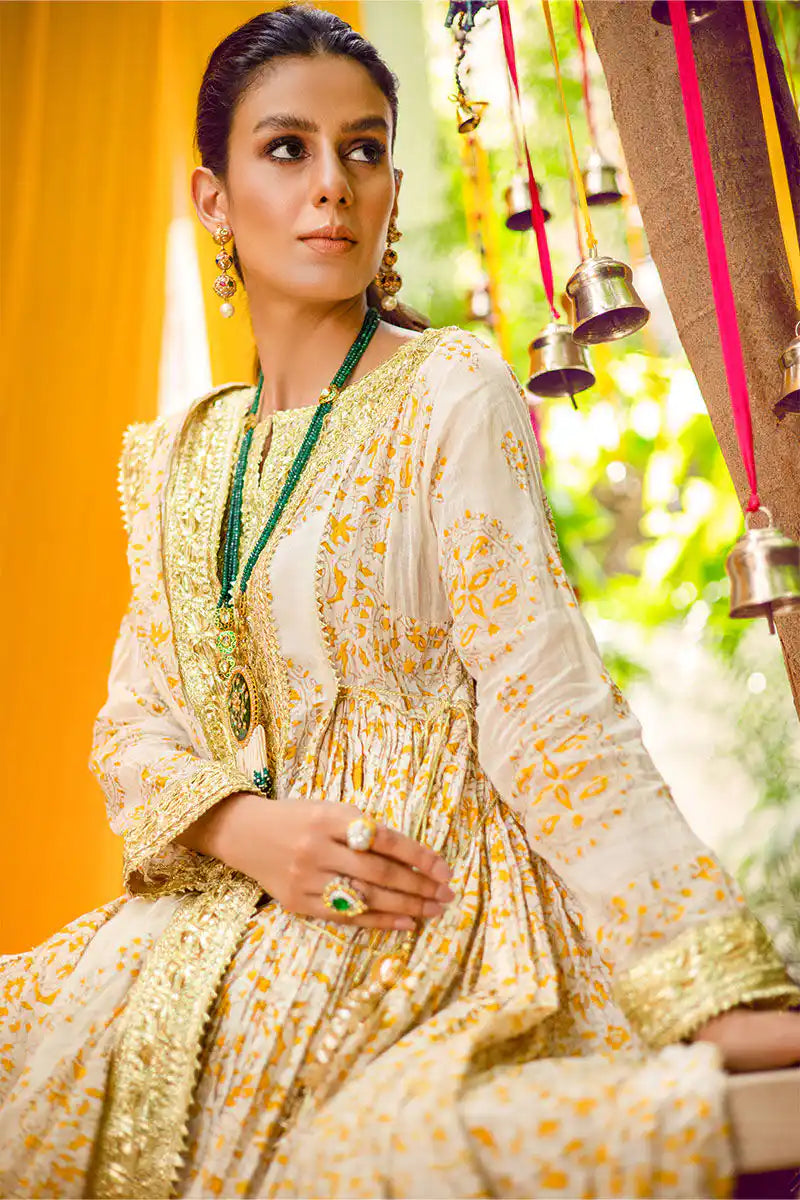 Chakor - Gold Kurta by The Pink Tree Company, view 2