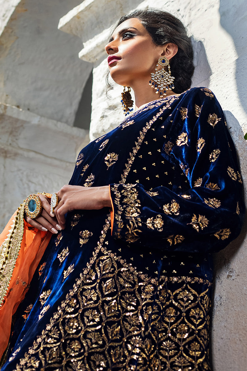 Blue Moon - Blue Kurta by The Pink Tree Company, view 2