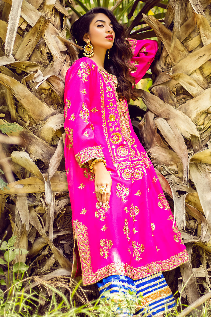 Gul e Nilofer - Rani Kurta by The Pink Tree Company, view 4