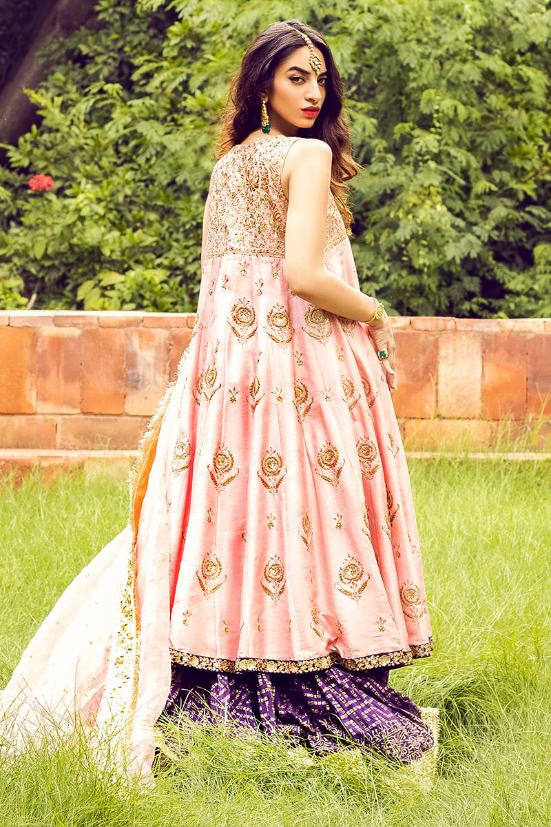 Gul Chandni - Purple Lehenga Choli by The Pink Tree Company, view 4