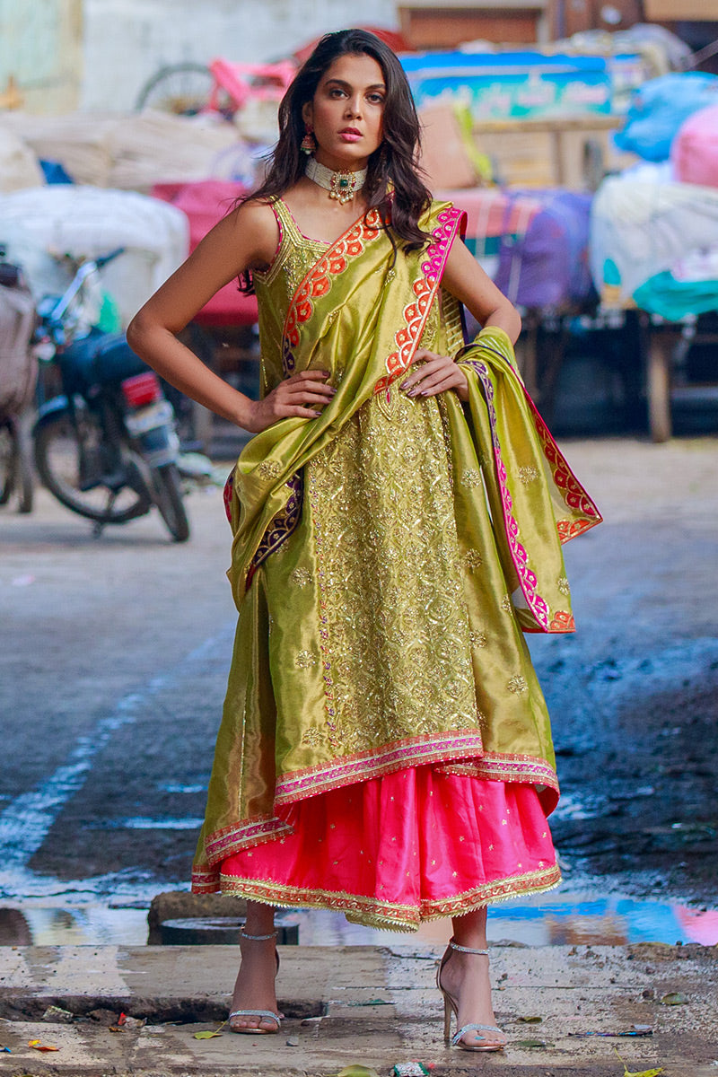 Koh E Noor - II - Green 3 Piece Suit by The Pink Tree Company, view 4