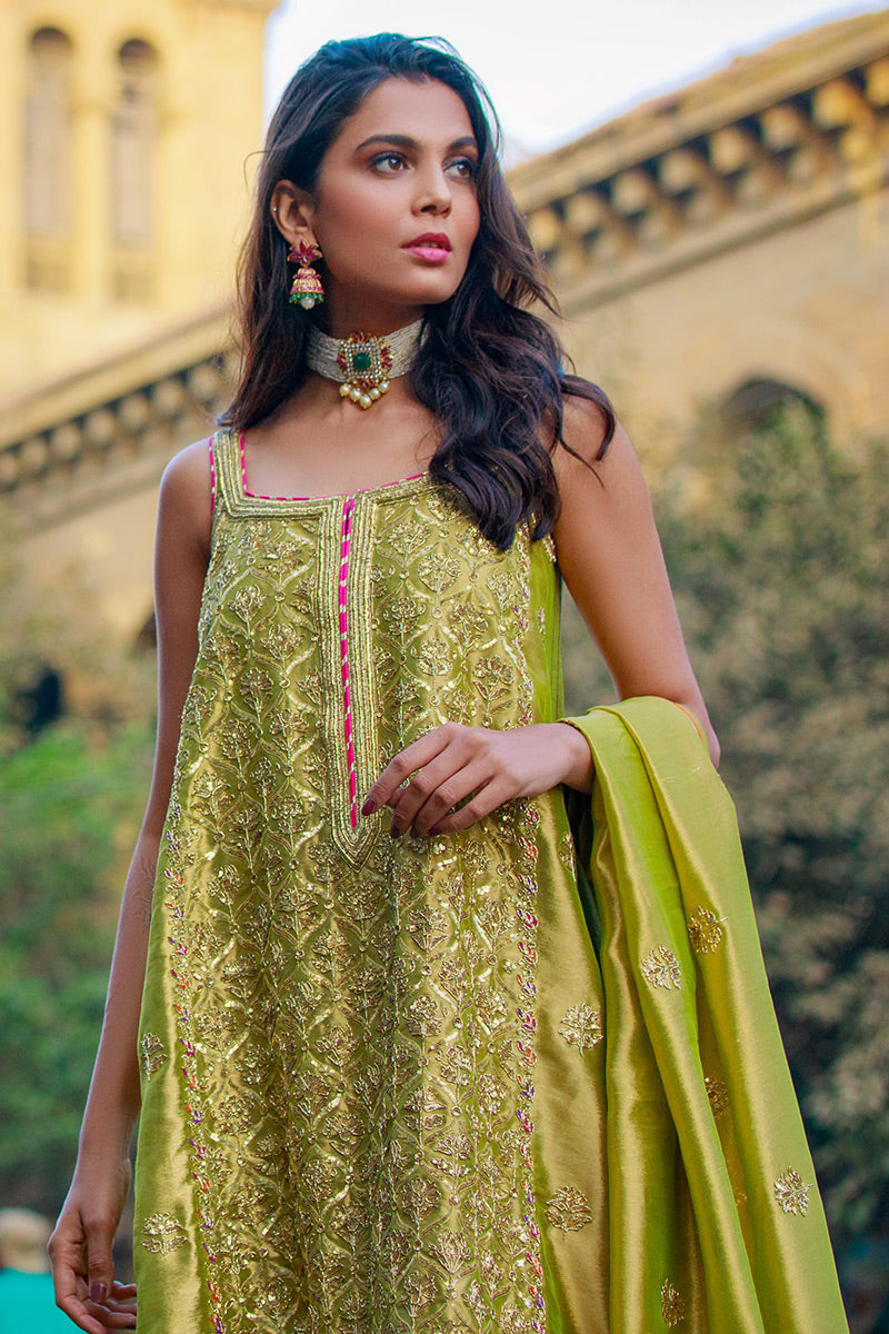 Koh E Noor - II - Green 3 Piece Suit by The Pink Tree Company, view 5
