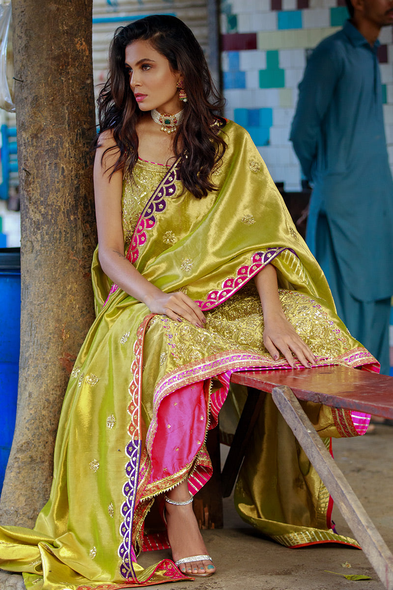 Koh E Noor - II - Green 3 Piece Suit by The Pink Tree Company, view 6