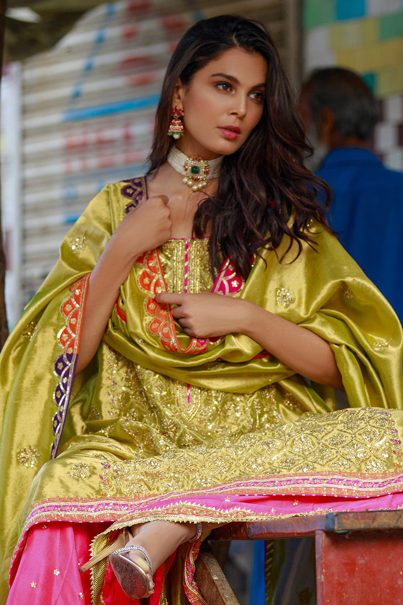 Koh E Noor - II - Green 3 Piece Suit by The Pink Tree Company, view 7