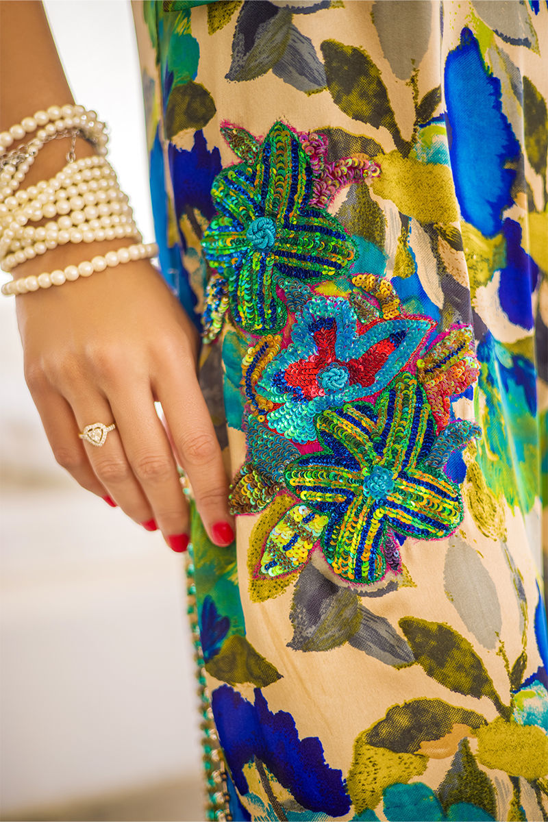 Bali - Ivory Kaftan by The Pink Tree Company, view 2
