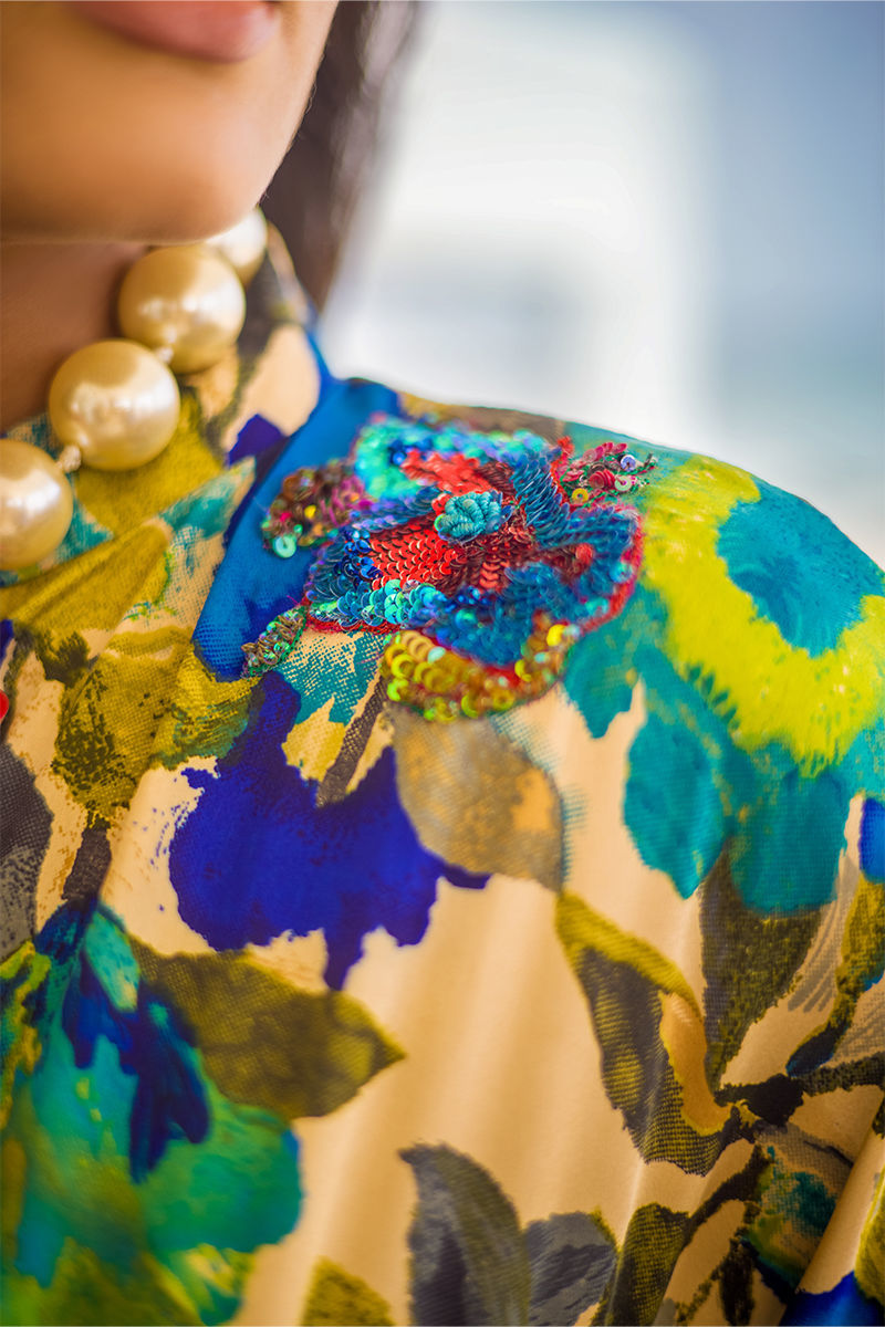 Bali - Ivory Kaftan by The Pink Tree Company, view 3