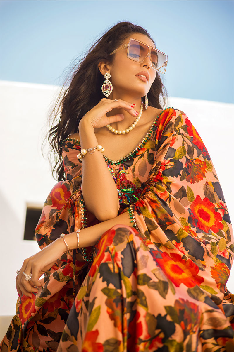 Azul - Ivory Kaftan by The Pink Tree Company, view 2