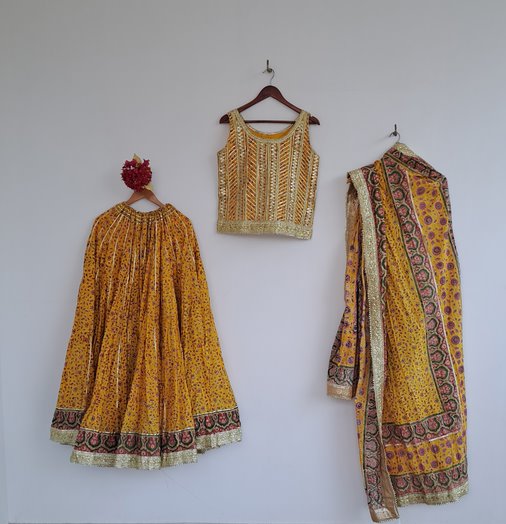 Ghagra Chowli-Yellow